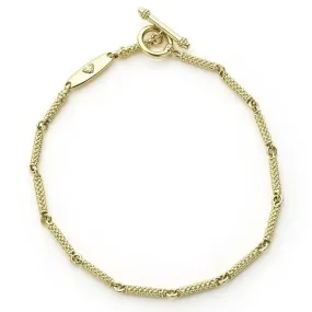 LAGOS Superfine Caviar Link Bracelet in 18K Yellow Gold