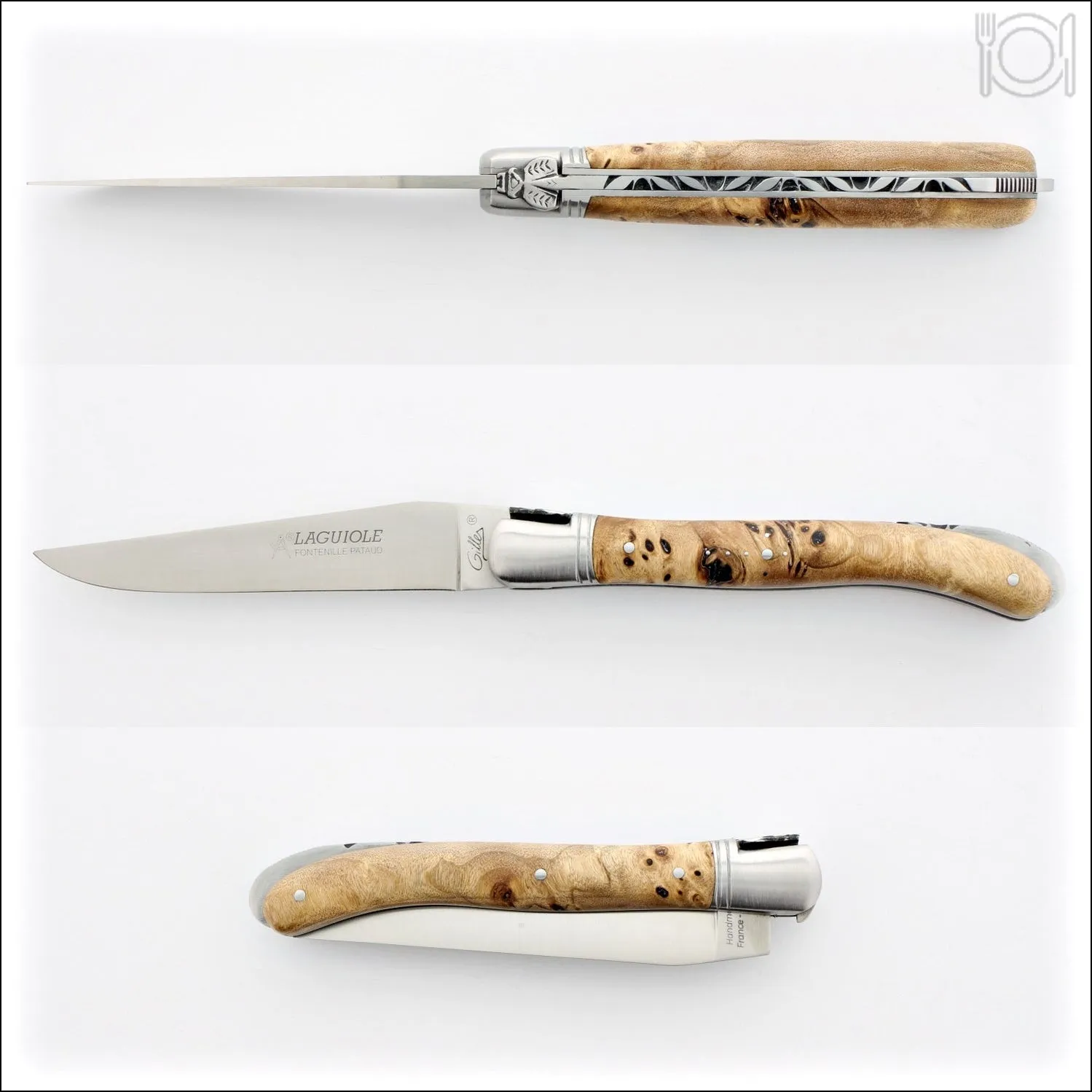 Laguiole 12 cm Nature Classic Poplar Burl