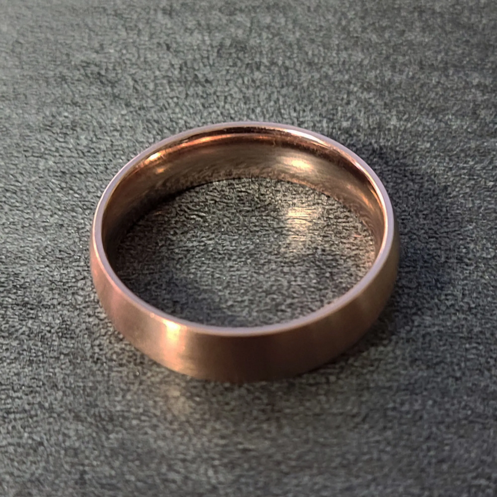 Men's Custom Engraved Rose Gold Promise Ring - Personalized Promise Ring For Him