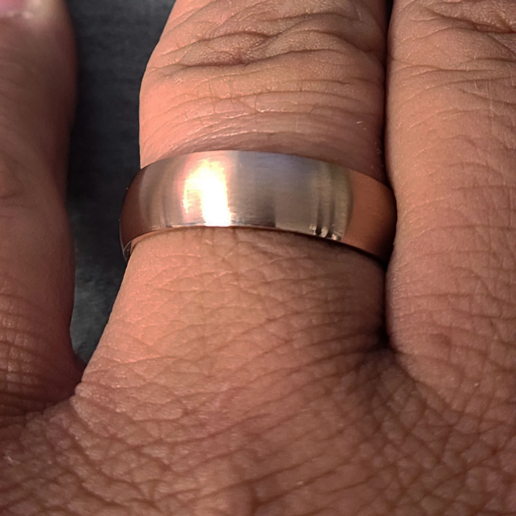 Men's Custom Engraved Rose Gold Promise Ring - Personalized Promise Ring For Him