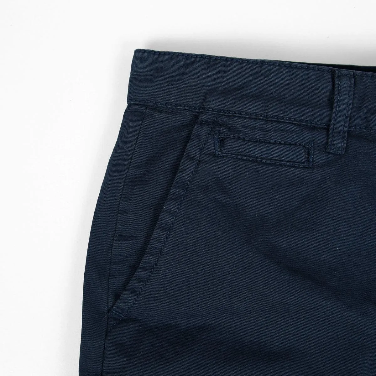 Men's Navy Slim Fit Premium Cotton Chino Shorts (US-11629)