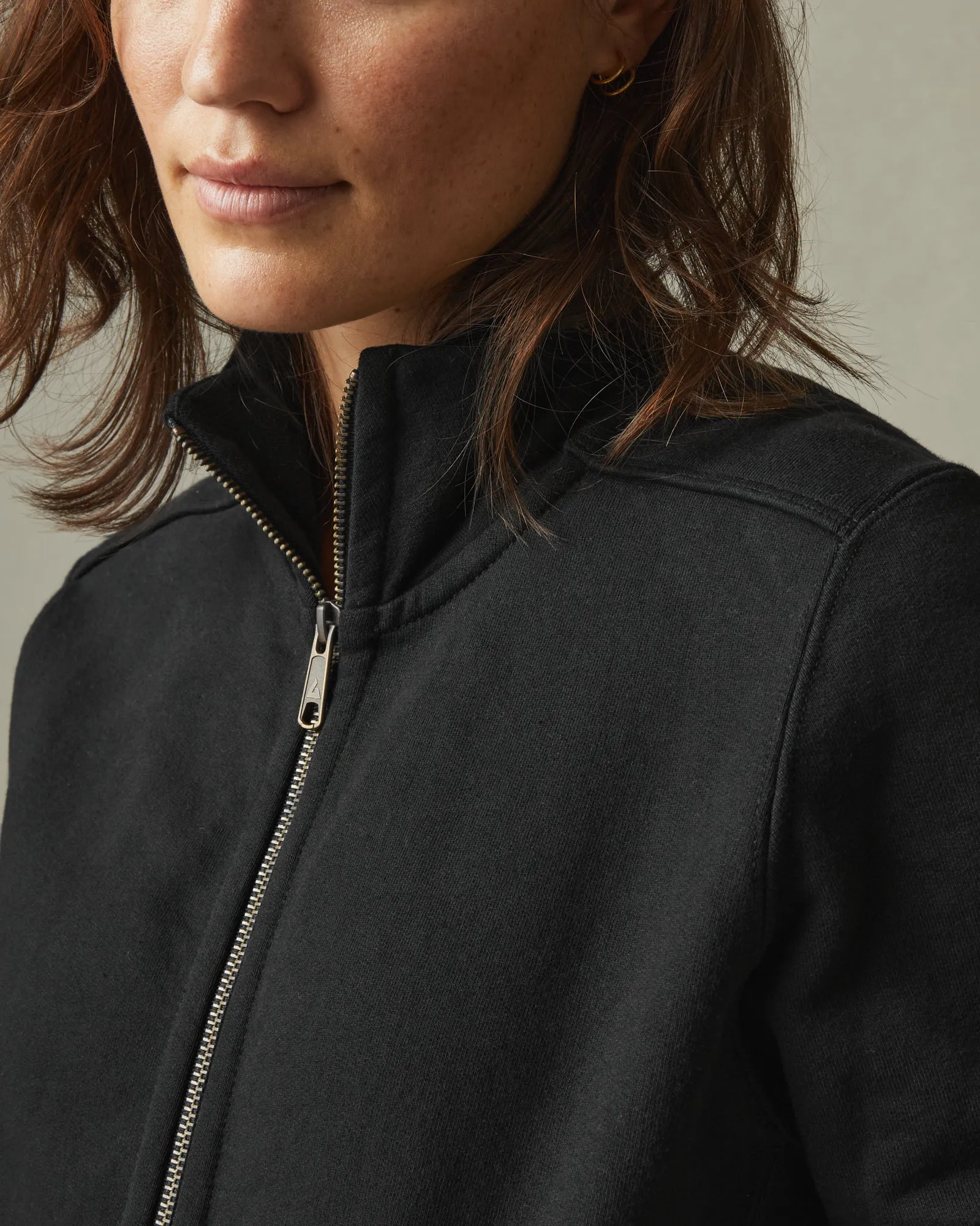 Moto Full Zip - Black