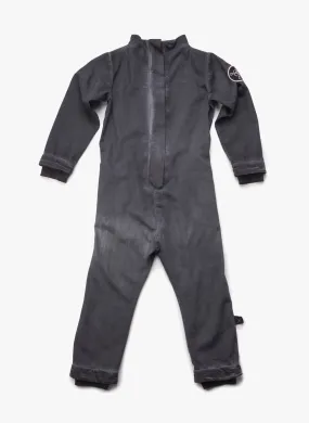 Nununu Cotton Aviator Overall in Dyed Black