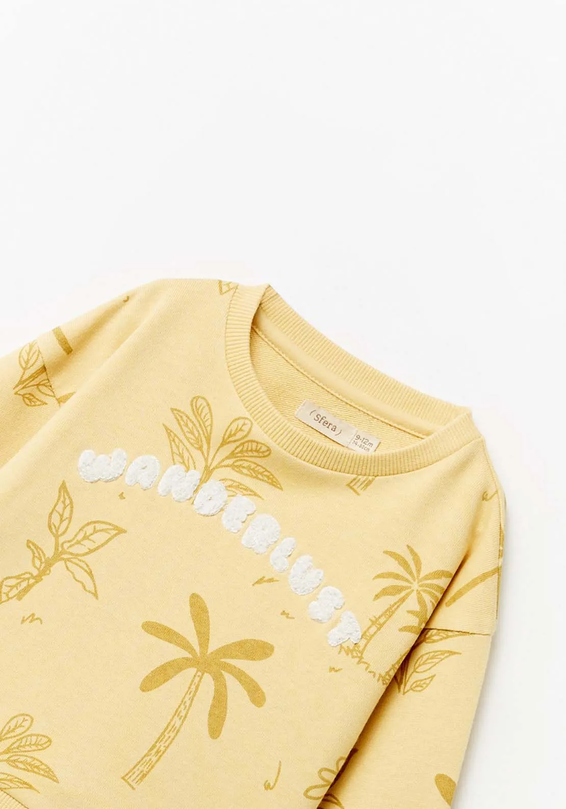 Palm Tree Sweatshirt - Yellow