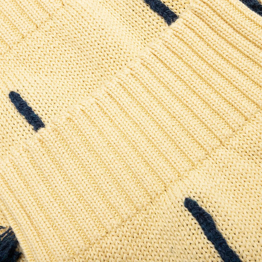 Polo Sweater - Open Yellow