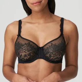 Prima Donna Non Padded Full Cup Seamless Bra-Madison-Black, Café Latte