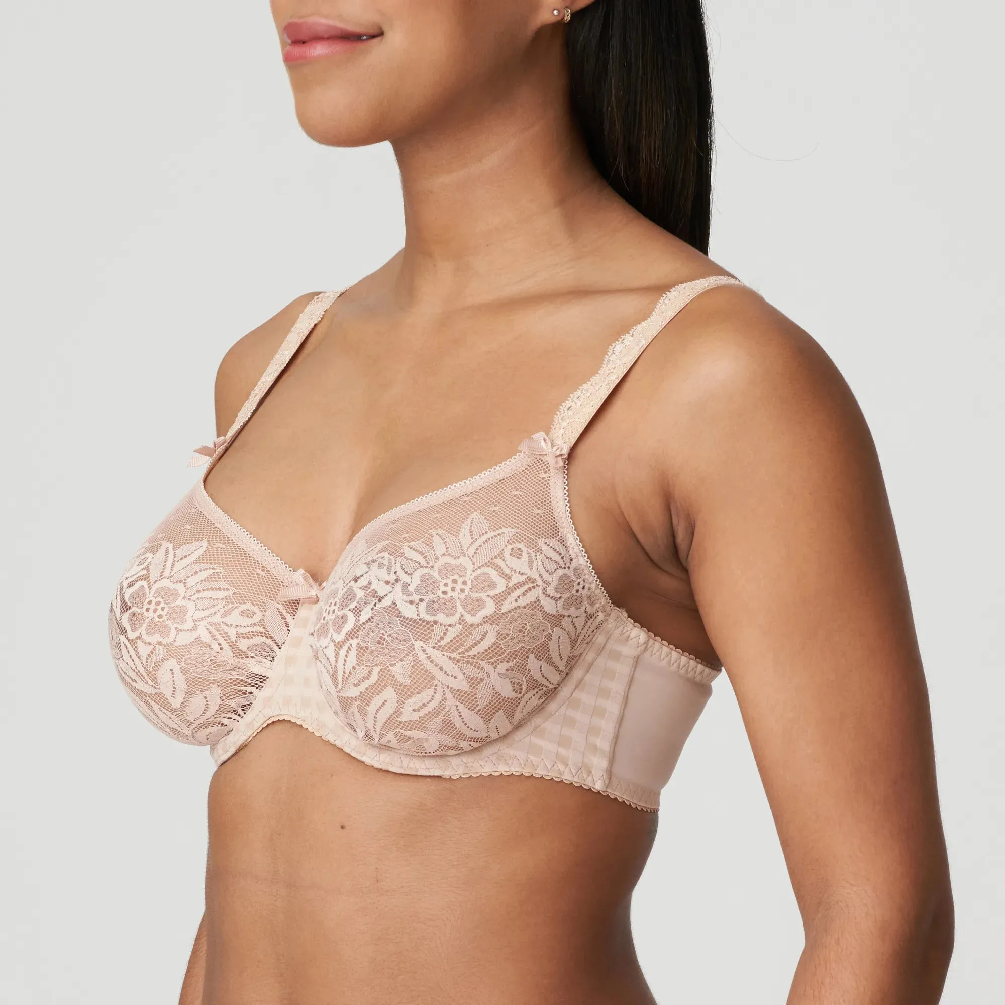 Prima Donna Non Padded Full Cup Seamless Bra-Madison-Black, Café Latte