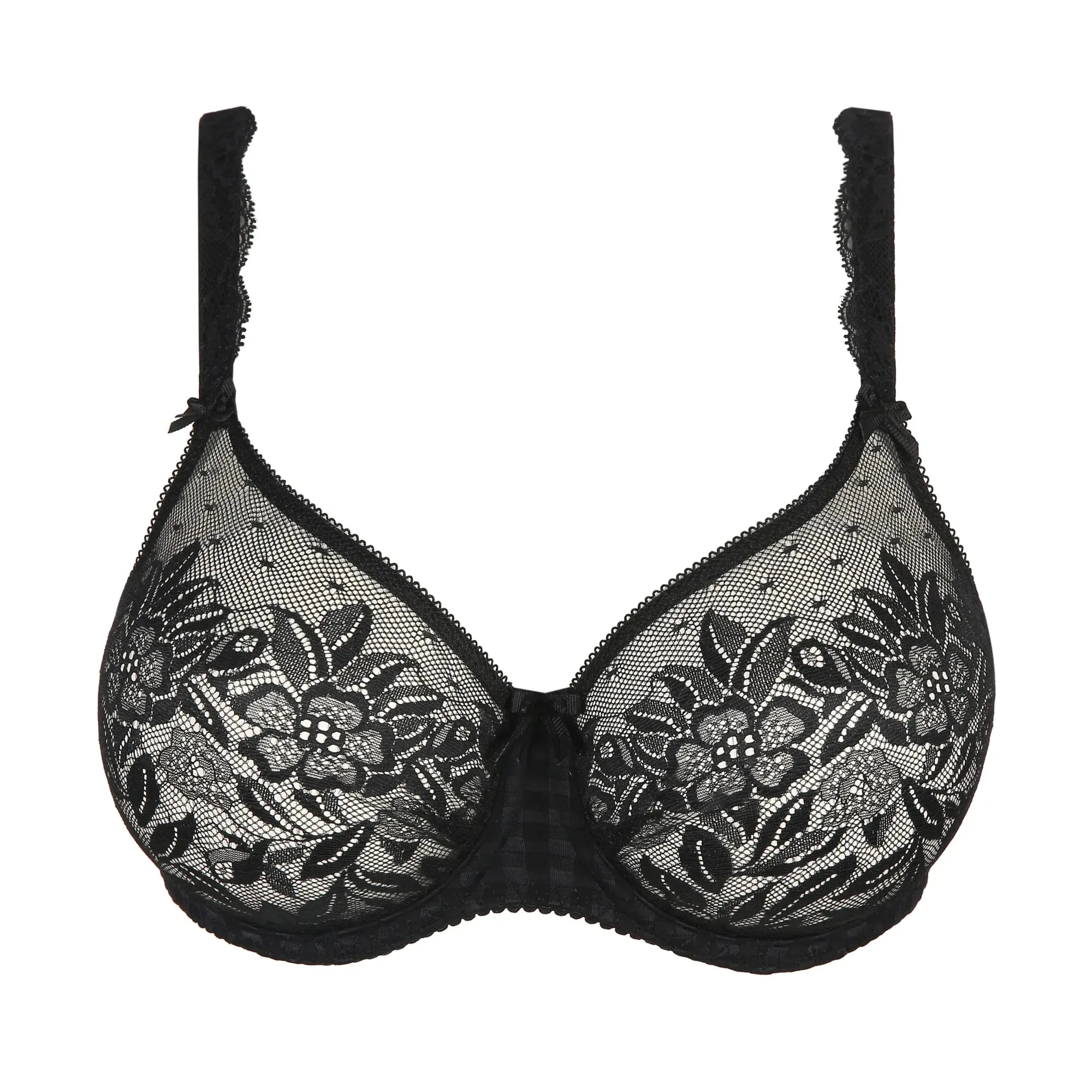 Prima Donna Non Padded Full Cup Seamless Bra-Madison-Black, Café Latte