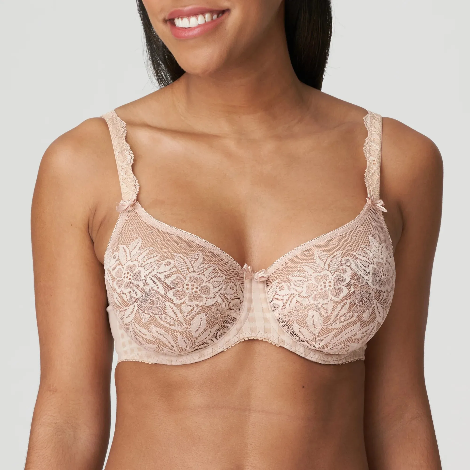 Prima Donna Non Padded Full Cup Seamless Bra-Madison-Black, Café Latte