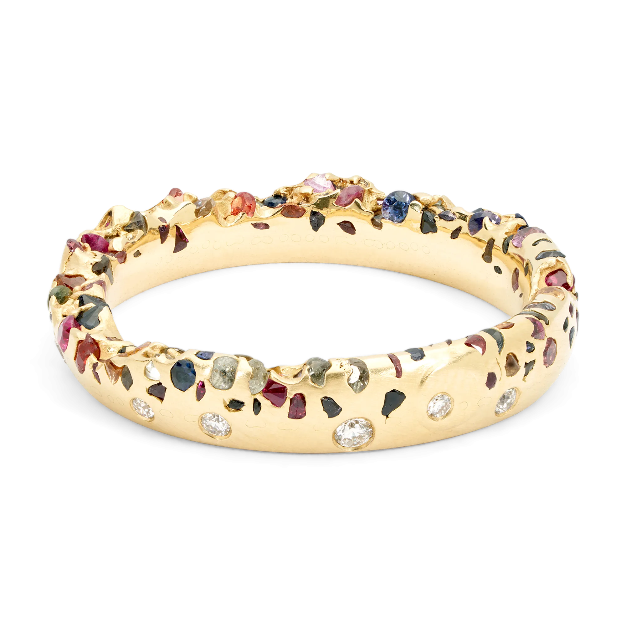 Rainbow Constellation Ring with Diamonds - Size 5.5 - 9946