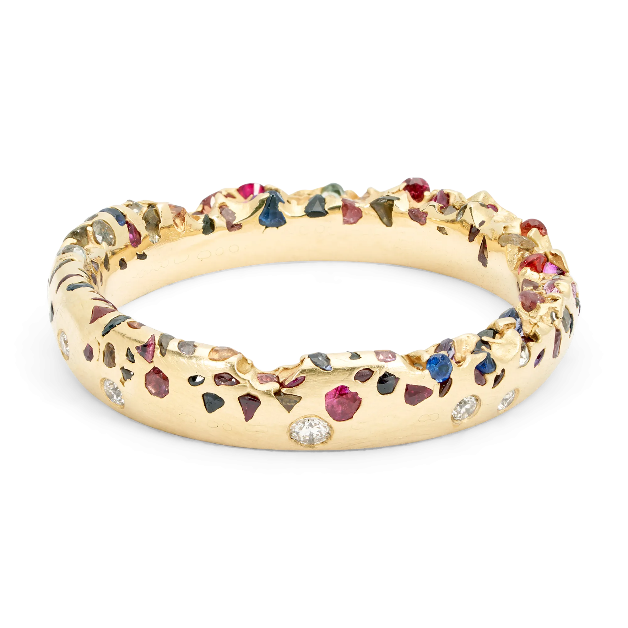 Rainbow Constellation Ring with Diamonds - Size 5.5 - 9946