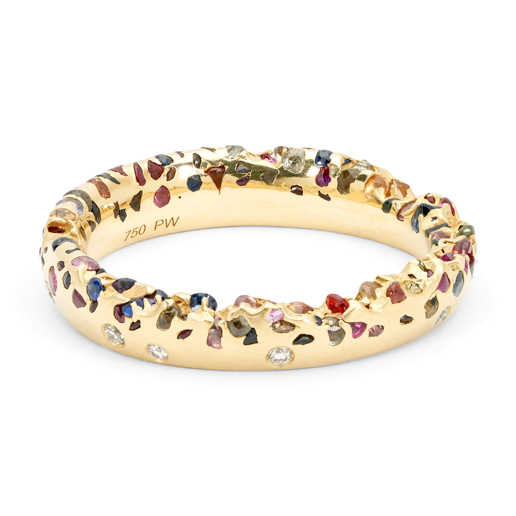 Rainbow Constellation Ring with Diamonds - Size 5.5 - 9946