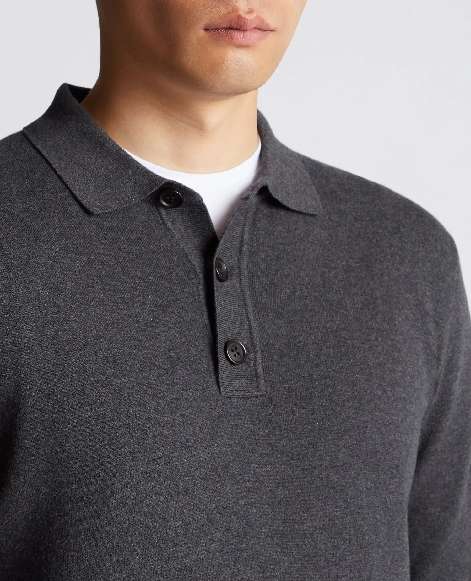 REMUS UOMO Polo Sweat Shirt/Charcoal - Winter 23/24 Version