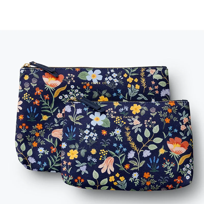 RIFLE PAPER CO. | Bramble Zippered Pouch Set