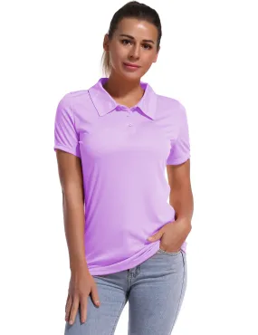 Short Sleeve Slim Fit Polo Shirt purple_yogastudio