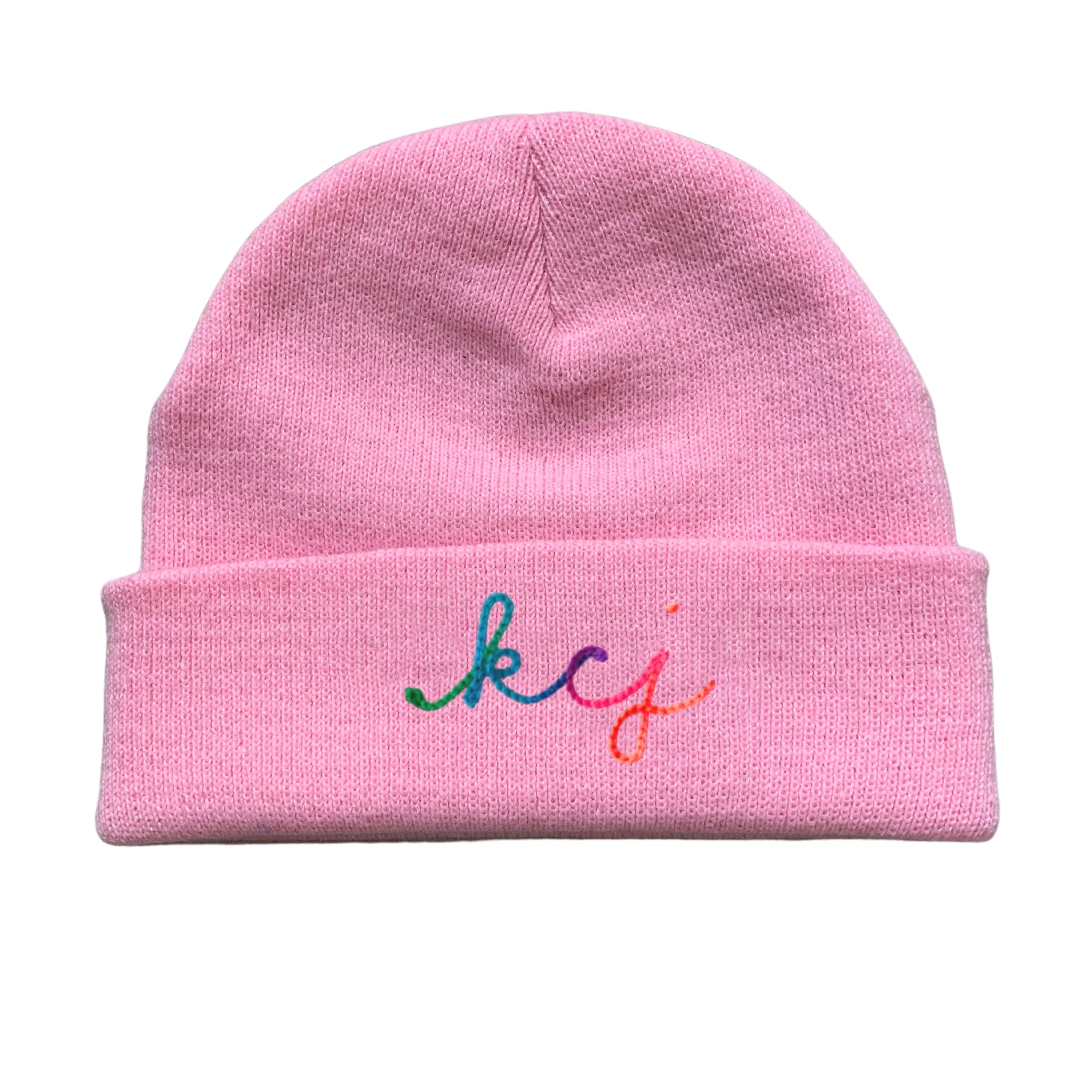 The Baby Chainstitch Beanie - Light Pink