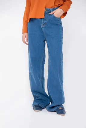 WIDE LEG HIGH-WAIST JEAN