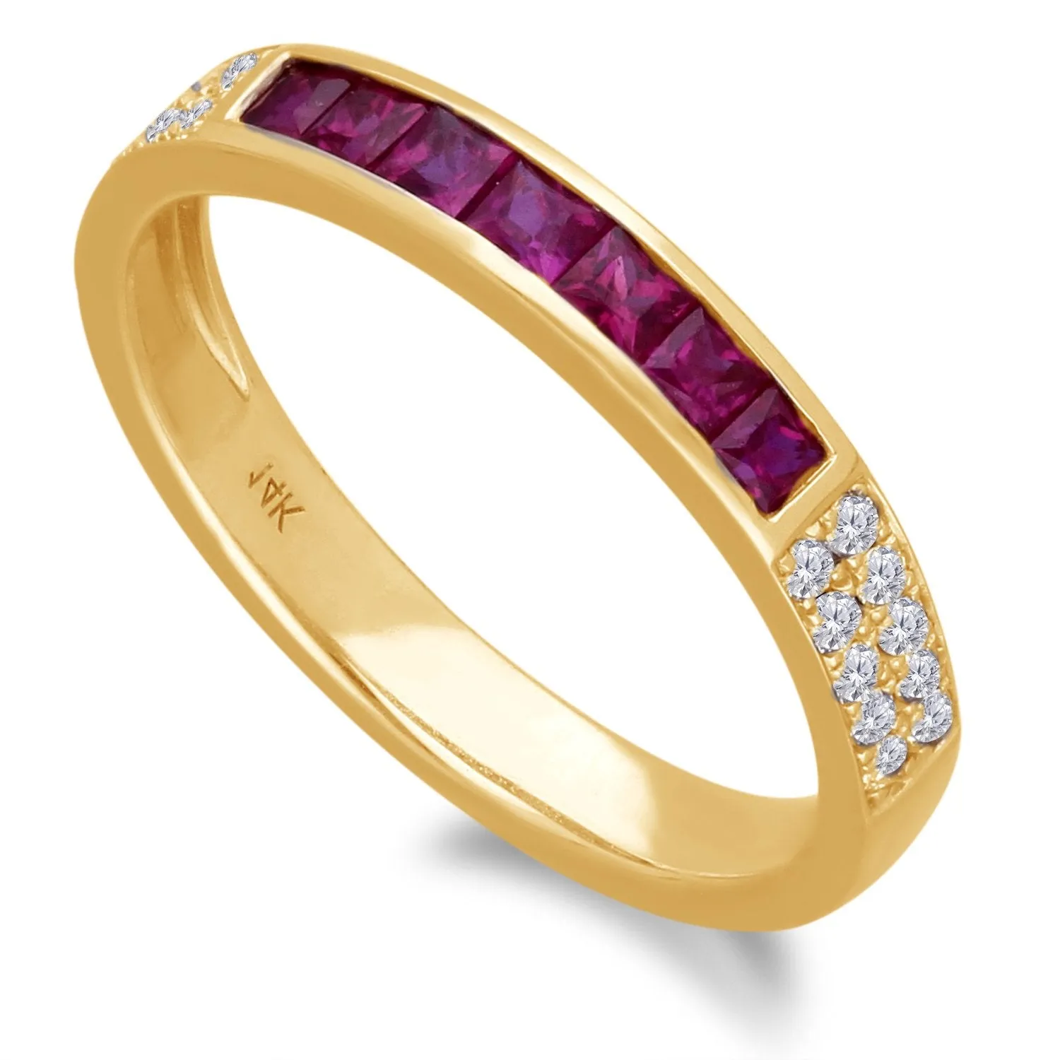 Yellow Gold Ruby & Diamond Heirloom Ring