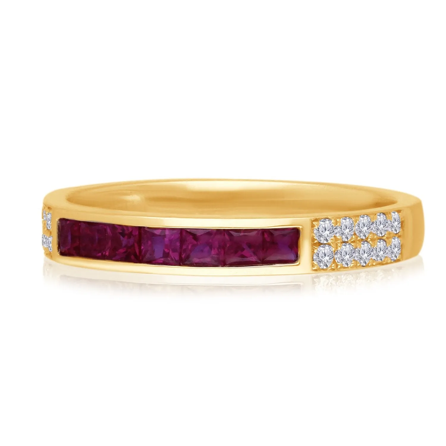 Yellow Gold Ruby & Diamond Heirloom Ring