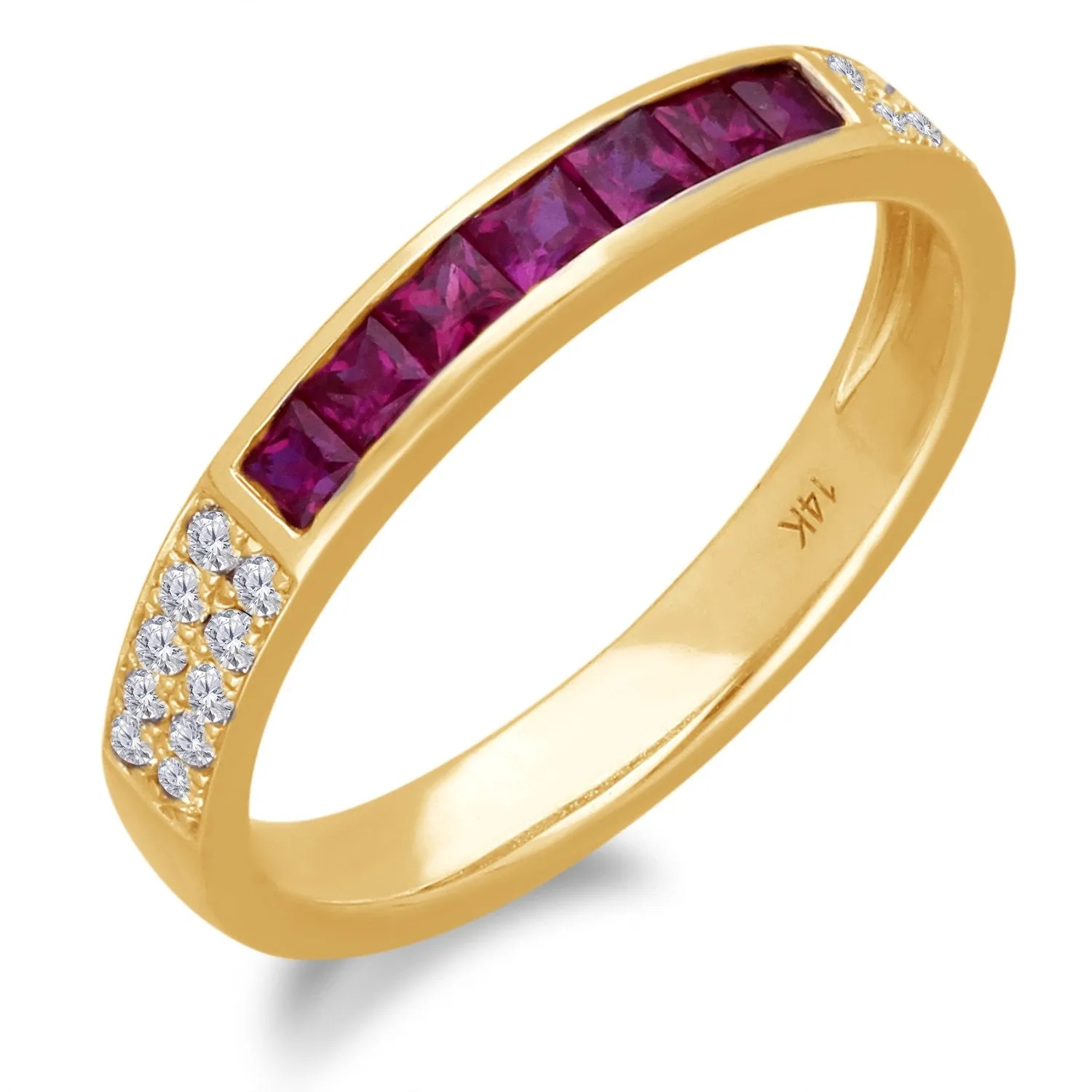 Yellow Gold Ruby & Diamond Heirloom Ring