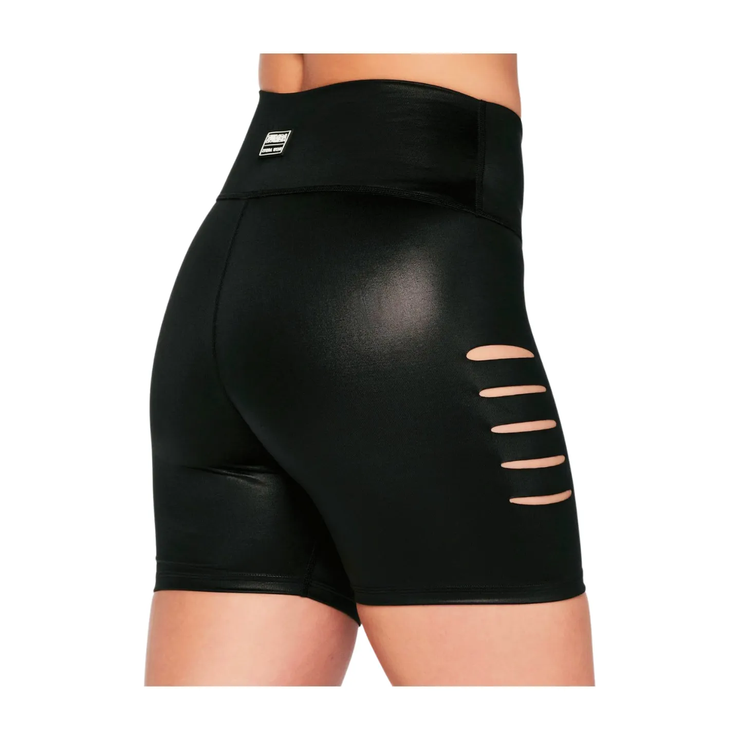 Zumba High Waisted Slashed Biker Shorts